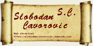 Slobodan Čavorović vizit kartica
